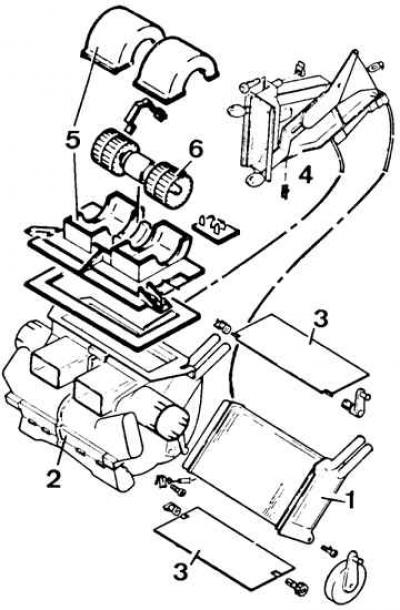 Система отопления и вентиляции — снятие и установка (Кузов и электрика ...