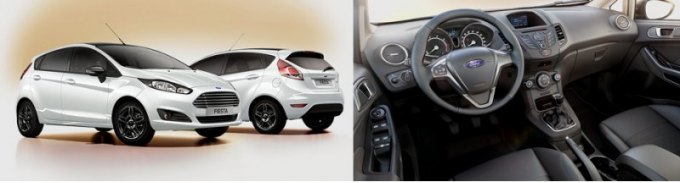 Если Фиесту в комплектации Trend доукомплектовать до уровня исполнения White and Black, она…