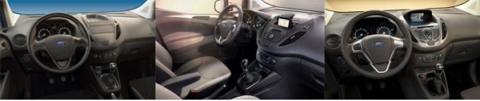 Так выглядит салон фордовского Курьера сейчас, в зависимости от комплектации. Вариант в центре —…