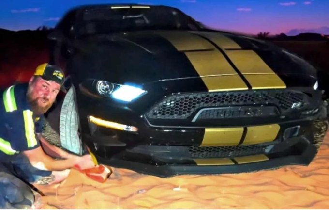 Off-Road на арендованном Shelby Mustang GT-H закончился неудачей (видео)