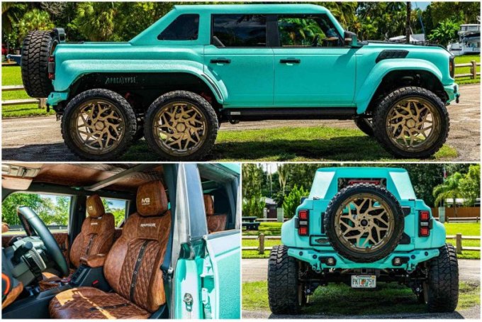 Необычность 5,7-метровой машине придает бирюзовое лакокрасочное покрытие, которое не совсем…