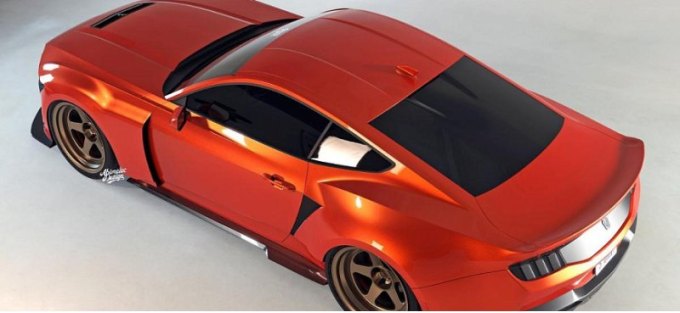 Ford Mustang Dark Horse 2024 года с новым обвесом представлен на первых рендерах