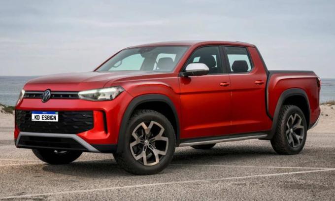 Новый легковой пикап Volkswagen для битвы с Hyundai и Ford показан неофициально