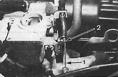 1 – отвертка; 2 – стопорный зажим