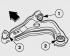 Checking the bushings of the transverse arm of the independent front suspension