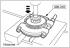 Output shaft (vehicles after 08.2000) — disassembly and assembly