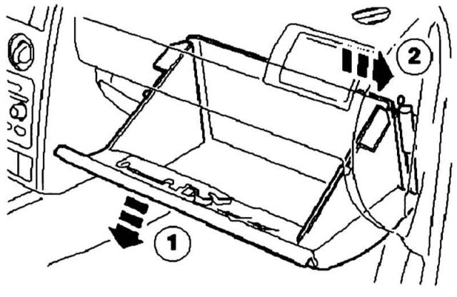 Removing the cooling fan (Power unit / Cooling system / Ford Mondeo 3 2000-2007)