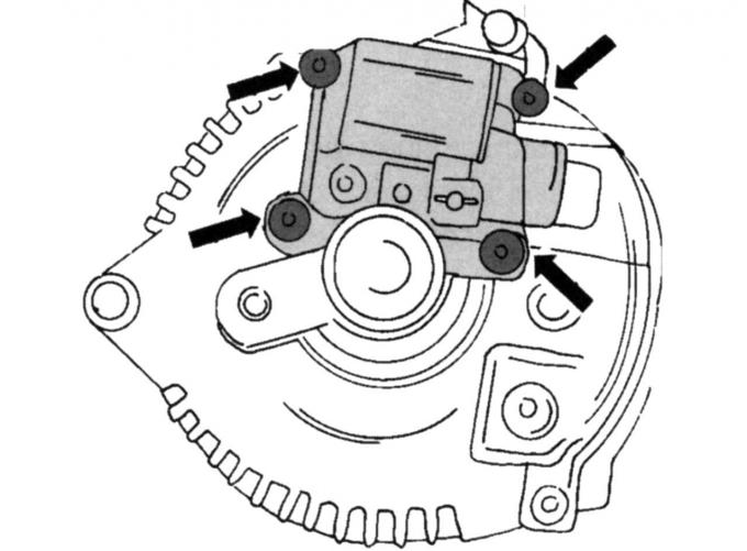 Генератор 1.8 форд как снять Generator brush replacement (Electrical equipment / Battery and alternator / For