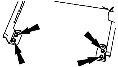 Выверните болты крепления кожуха заднего крепления сиденья.