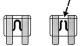 Fuses in passenger compartment and engine compartment