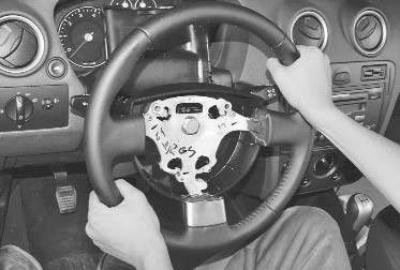 Note: You can prevent the steering wheel from turning using the ignition switch anti-theft device…