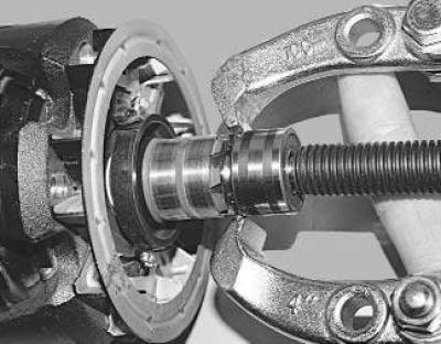 17. Check the ease of rotation of the bearing from the contact ring side. If, when rotating the…