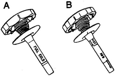 А – на холодном двигателе,