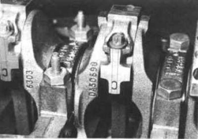 Обозначение крышек шатунов двигателя DOHC