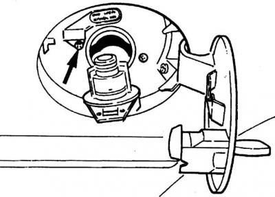 Датчик заливной горловины топлива