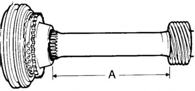 9. Установить на вторичный вал шестерню привода спидометра. Соблюдать расстояние А = 123±0,5 мм.