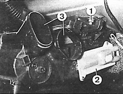 1 – fastening nut, 2 – heater, 3 – air supply sockets