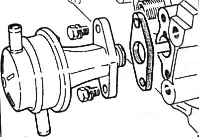 Внимание: Если шланги крепятся клеммовыми хомутами, их следует перекусить и при сборке вместо них…