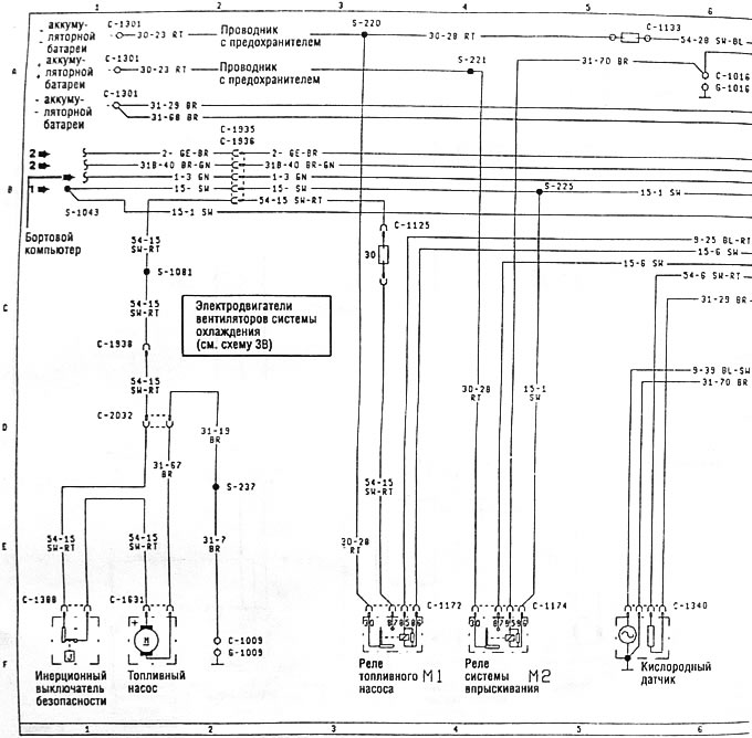 Схема 4. Система управления двигателя, система впрыскивания бензина - двигатель DOHC с рабочим…