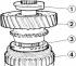 Dismantling of a secondary shaft of a transmission