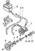 Removal and installation of the pump of the amplifier of a steering