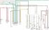 A töltéshez és a motor indításához szükséges elektromos áramkör diagramja (minden motor)