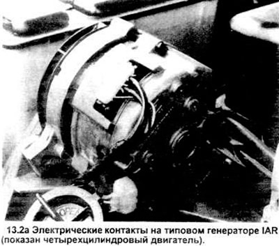 2. Disconnect the electrical connector of the generator (if the car is equipped with an IAR type…