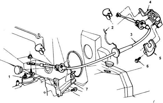 Как снять трос переключения передач дон 680 Removal and installation of the automatic transmission drive mechanism (Transmis