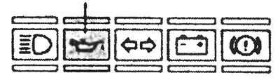 Контрольная лампа давления масла