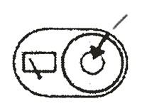 Кнопочный выключатель стеклоочистителя заднего стекла