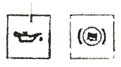 Контрольная лампа давления масла