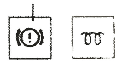 Контрольная лампа низкого уровня тормозной жидкости