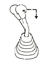 Когда ключ вынут из замка зажигания, замок рулевой колонки блокирует рулевое колесо.
