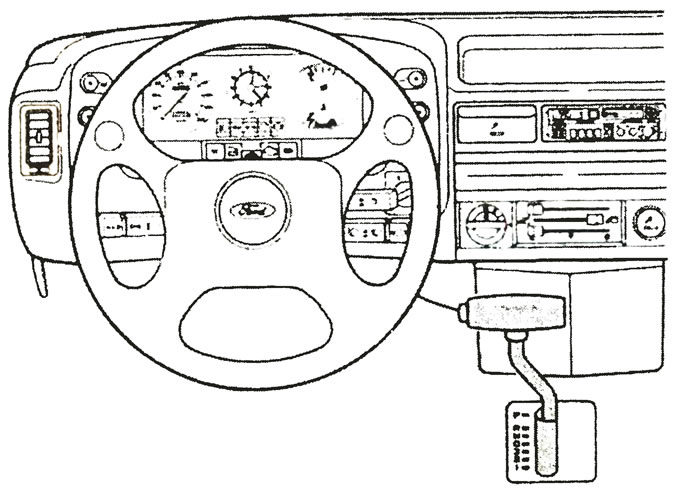 Автоматическая трансмиссия выбирает первые три передачи.