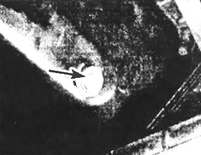 Рис. 12.7. Местоположение сливной пробки двигателя.