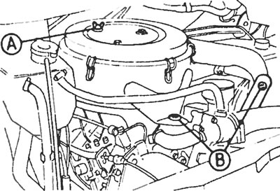 Рис.36.1а. Воздушный фильтр круглой формы, устанавливаемый на некоторые двигатели с обычной подачей…