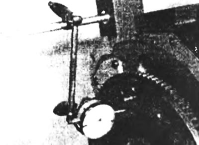 Figure 16.9. Check the flywheel runout with a dial indicator.