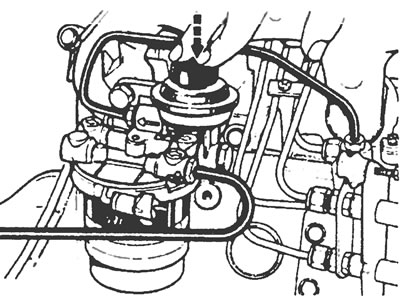Рис.2.3. Насос ручной прокачки системы подачи топлива.