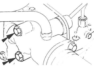 Рис.5.5. Фиксирующие болты термостатического датчика.