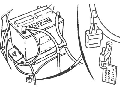 Рис. 12.2. Выводы разъема для испытания системы предпускового подогрева.