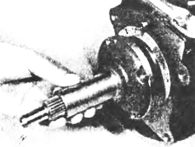 Рис.3.5. Снятие направляющей втулки упорного подшипника.