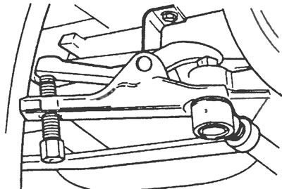 Рис. 26.5,а. Съемник шаровых шарниров, для отсоединения концевика поперечной рулевой тяги от…
