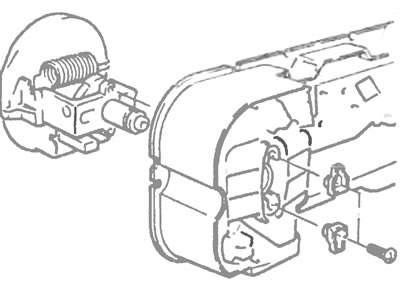 Рис. 6.7. Снятие спидометра.